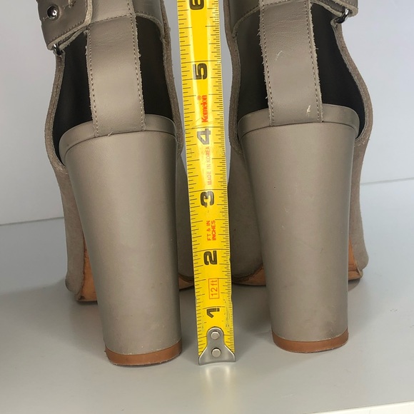 VINCE Addison Suede Leather Peep Toe Booties - Picture 11 of 12